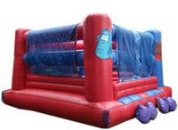 New Design Inflatable Bouncy Boxing Ring with 2 Safety Helmets for Sale
