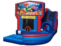 Little Mermaid Jump N Splash Slide with Pool