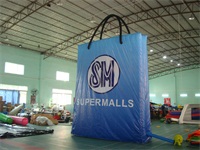 Blue Super Malls Inflatable Bag Model