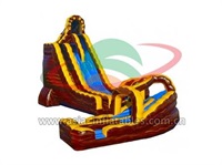 Gold Rush Twist Water Slide With Landing