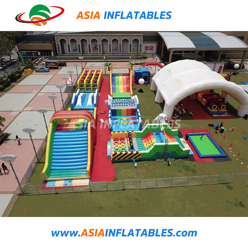 Modern Inflatable Entertainment Combo Theme Park For Rental