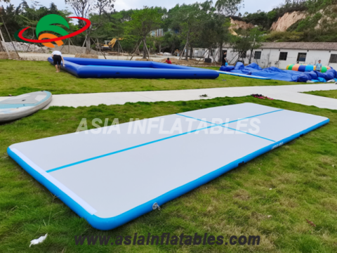 Warranty 2 Years Gray Color Gym Inflatable Air Track Mat for Sale