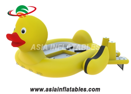 Floating Yellow Duck Aquabanas Floating Boat Inflatables Boat Island